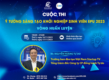 [HUẤN LUYỆN KĨ NĂNG VỀ ĐỔI MỚI SÁNG TẠO KHỞI NGHIỆP DÀNH CHO CÁC ĐỘI THI]