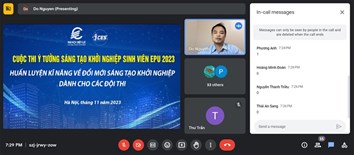 HUẤN LUYỆN KỸ NĂNG ĐỔI MỚI SÁNG TẠO KHỞI NGHIỆP DÀNH CHO CUỘC THI Ý TƯỞNG SÁNG TẠO KHỞI NGHIỆP 2023