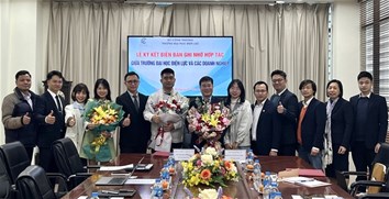 LỄ KÝ KẾT BIÊN BẢN GHI NHỚ HỢP TÁC GIỮA TRƯỜNG ĐẠI HỌC ĐIỆN LỰC VỚI CÁC DOANH NGHIỆP