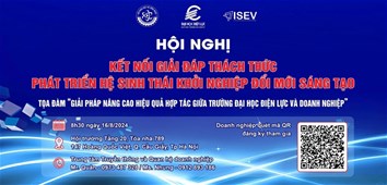 HỘI NGHỊ KẾT NỐI GIẢI ĐÁP THÁCH THỨC PHÁT TRIỂN HỆ SINH THÁI KHỞI NGHIỆP ĐỔI MỚI SÁNG TẠO