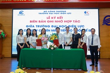 TRƯỜNG ĐẠI HỌC ĐIỆN LỰC KÝ KẾT HỢP TÁC VỚI EK GROUP