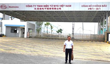 TRƯỜNG ĐẠI HỌC ĐIỆN LỰC LÀM VIỆC VỚI CÔNG TY TNHH ĐIỆN TỬ BYD VIỆT NAM