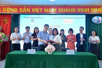 Lễ ký kết hợp tác giữa trường Đại học Điện lực với công ty cổ phần nhân lực quốc tế Việt