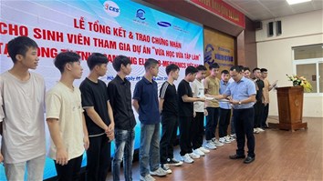 CHÚC MỪNG SINH VIÊN HOÀN THÀNH THỰC TẬP TRẢI NGHIỆM TẠI DOANH NGHIỆP - DỰ ÁN "VỪA HỌC VỪA TẬP LÀM" NĂM 2023