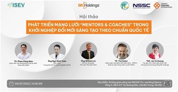 HỘI THẢO: "PHÁT TRIỂN MẠNG LƯỚI MENTORS & COACHES' TRONG KHỞI NGHIỆP ĐỔI MỚI SÁNG TẠO THEO CHUẨN QUỐC TẾ"