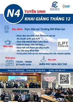 NHANH TAY ĐĂNG KÝ KHOÁ ĐÀO TẠO TIẾNG NHẬT TRÌNH ĐỘ N4